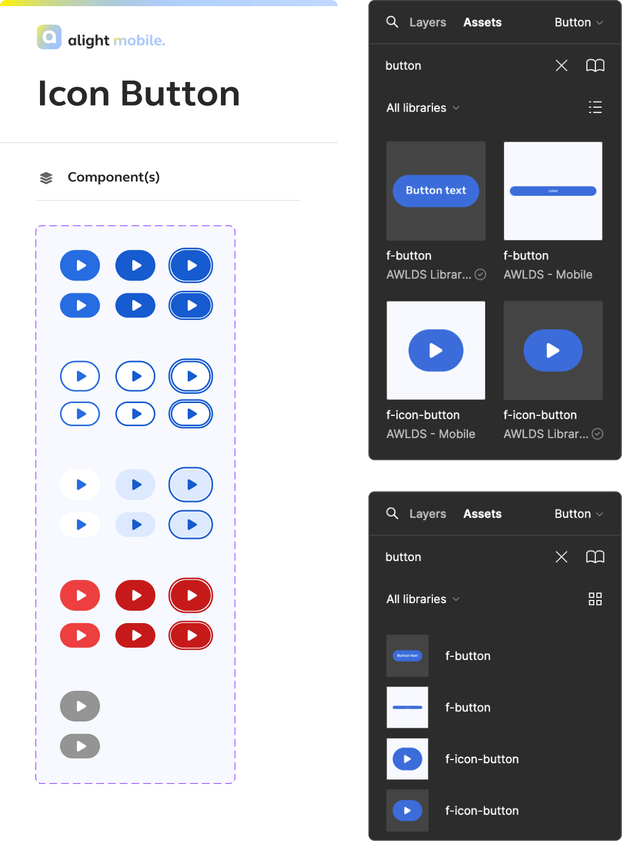 Frames for the page structure